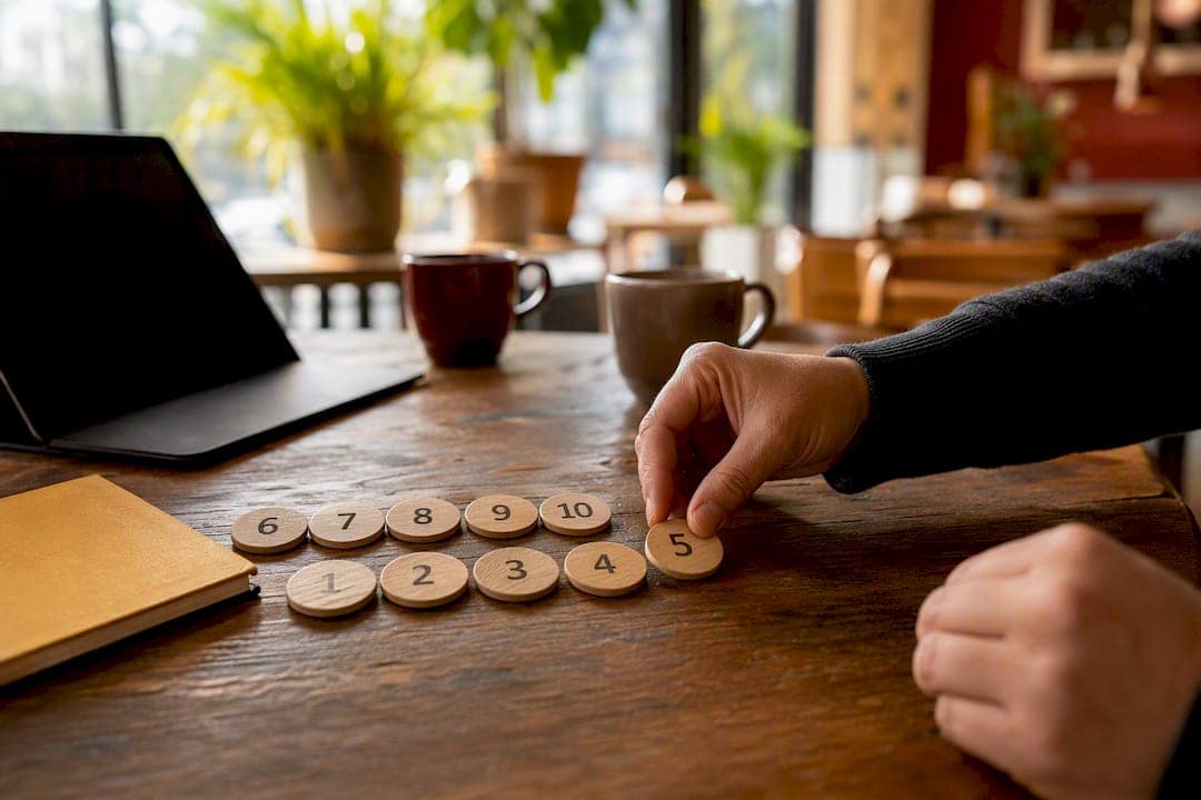 Hand allocating tracking number tokens