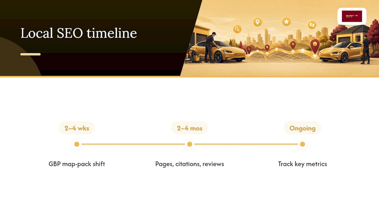 Local SEO timeline from weeks to months