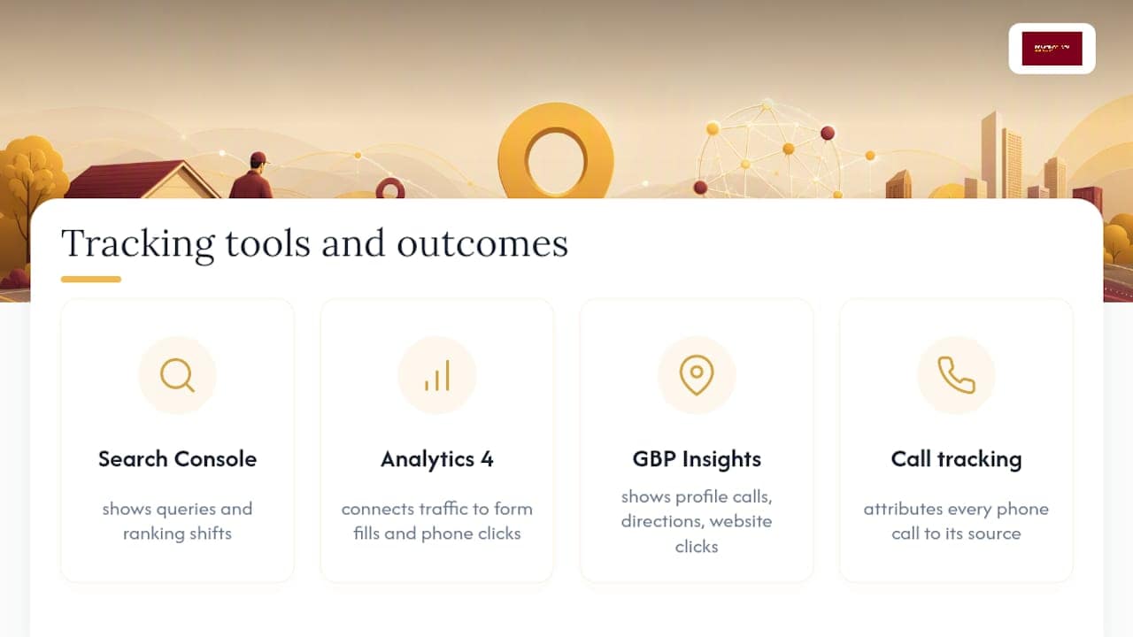 Four tools mapped to local SEO outcomes