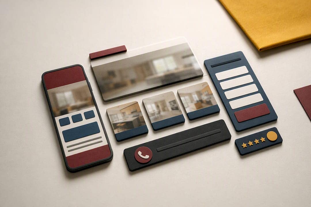 Illustration of local service page components